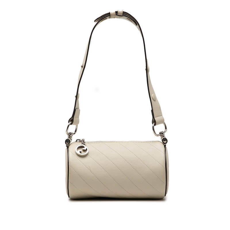 グッチ ブロンディ ショルダーバッグ 760170 ホワイト レザー レディース GUCCI 【中古】