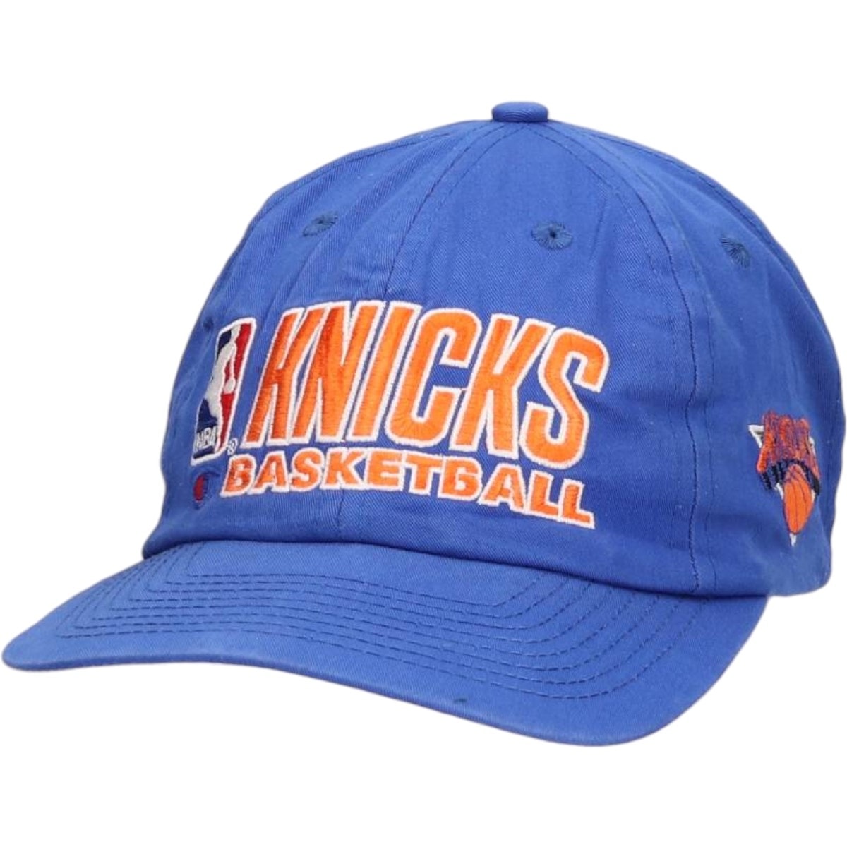 古着 チャンピオン Champion NBA NEW YORK KNICKS ニューヨークニックス ベースボールキャップ 6パネルキャップ フリーサイズ相当/gaa007425