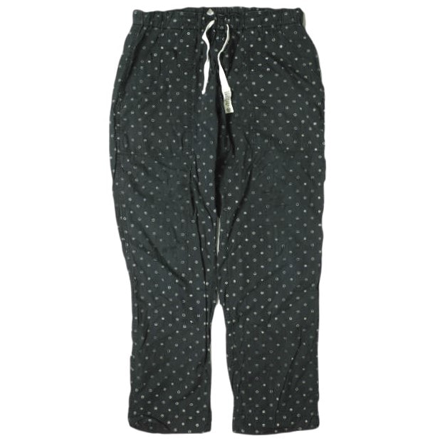MOUNTAIN RESEARCH マウンテンリサーチ 日本製 Pajama Pants 小紋柄 パジャマパンツ MTR-2588 M BLACK イージー ボトムス g20208
