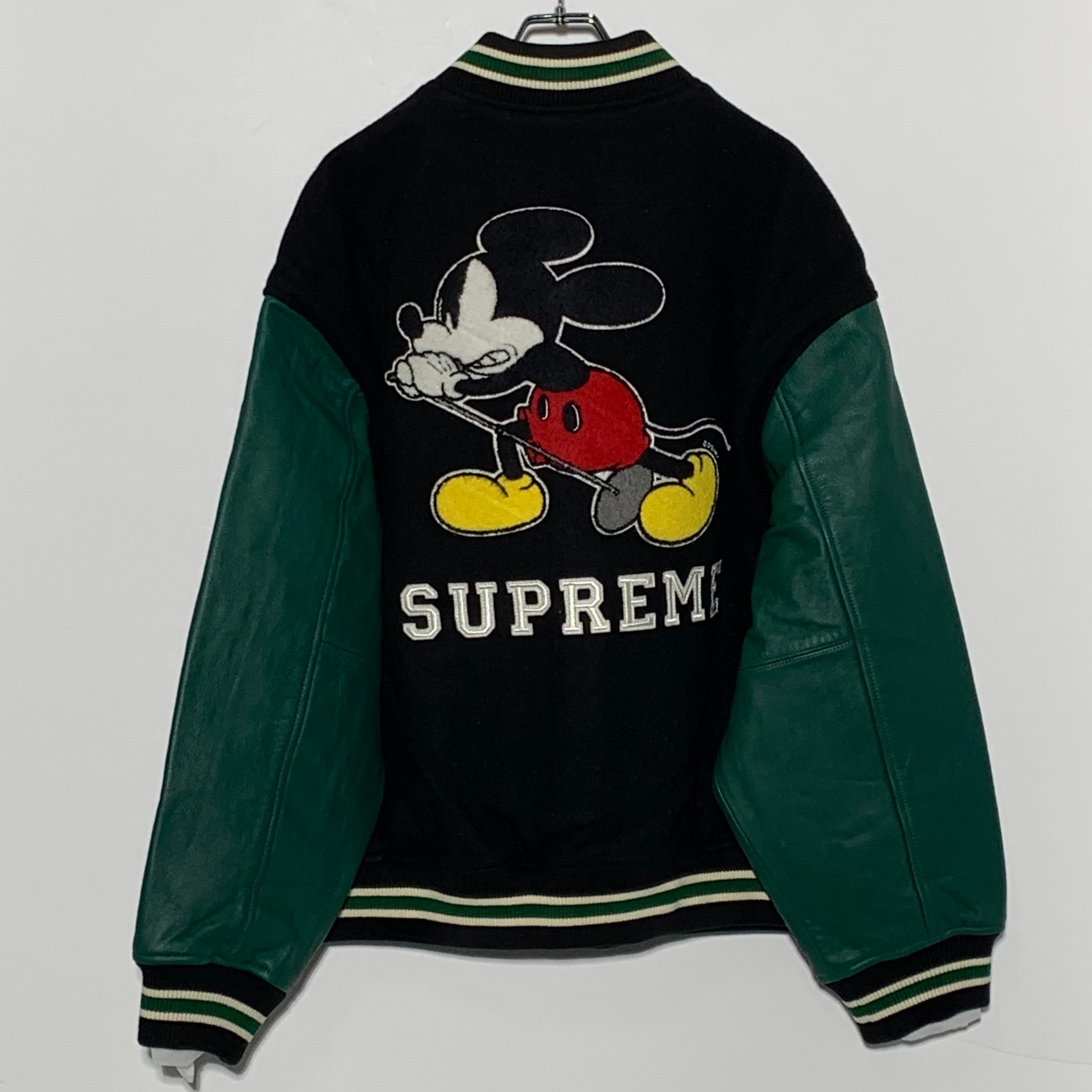 Supreme x Number (N)ine x Mickey Mouse Varsity Jacket "Black"