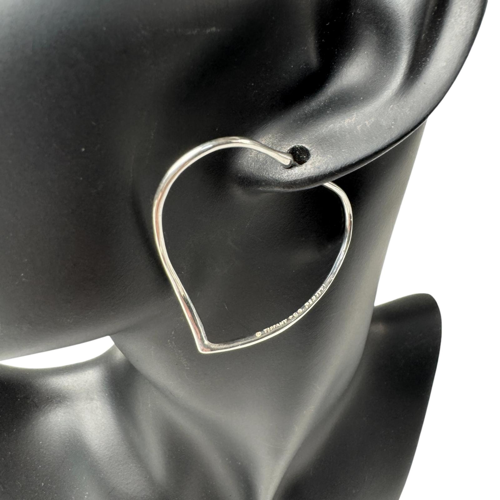 ティファニー TIFFANY オープンハート フープピアス シルバー925 エルサペレッティ レディース
