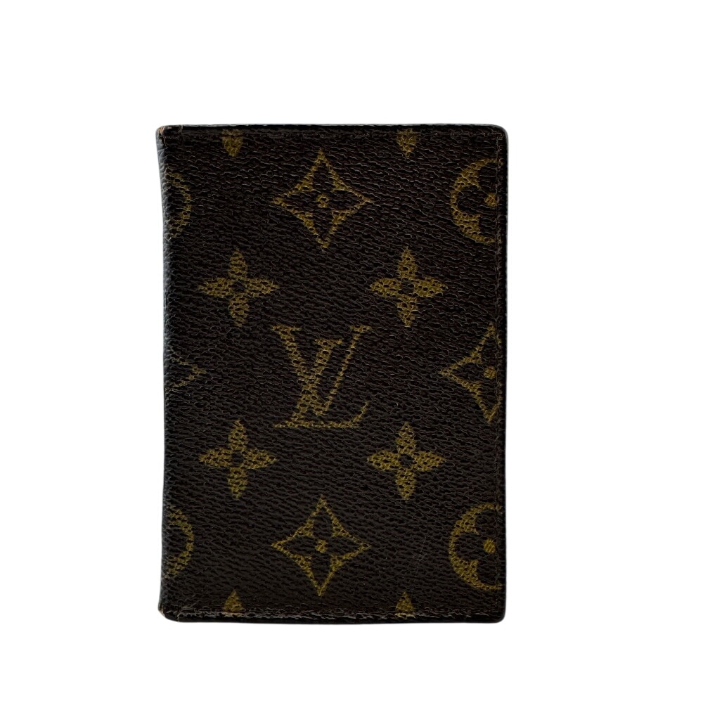 ルイヴィトン LOUIS VUITTON パスケース モノグラム ヴィンテージ 二つ折り 定期入れ ブラウン