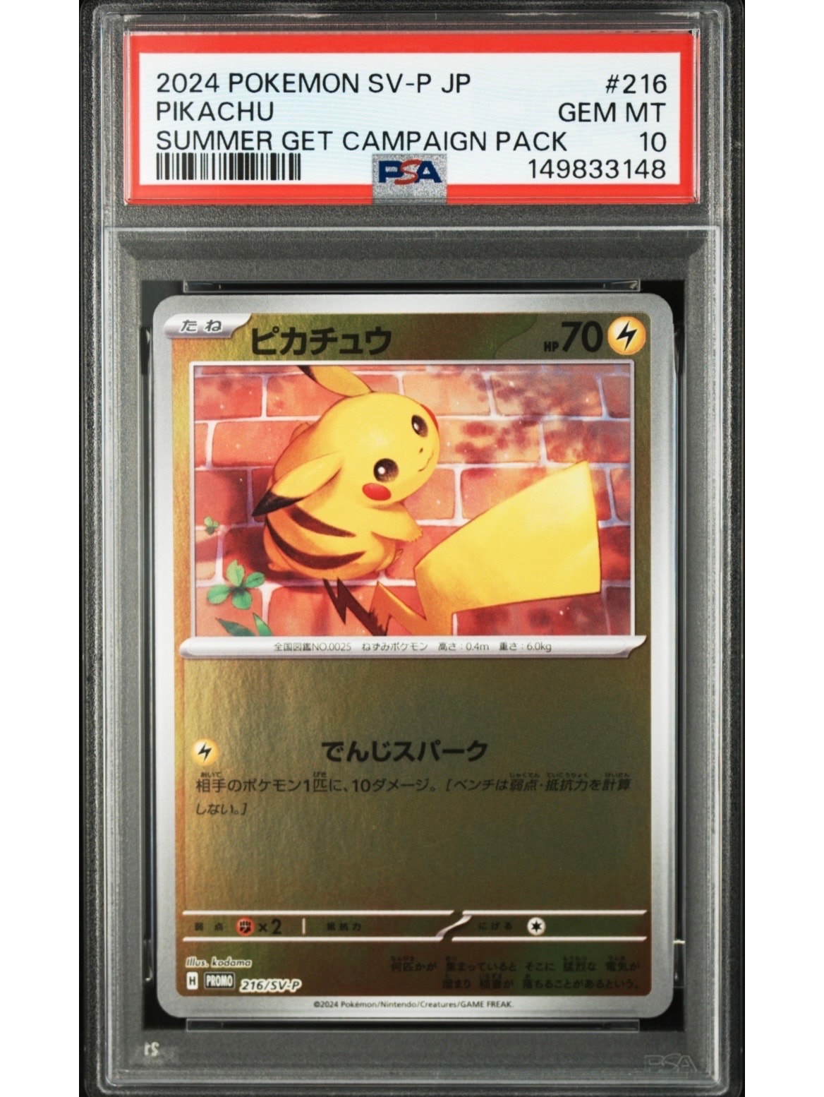 ピカチュウ P [SV-P 216](プロモカードパック「ポケカの夏がキタ