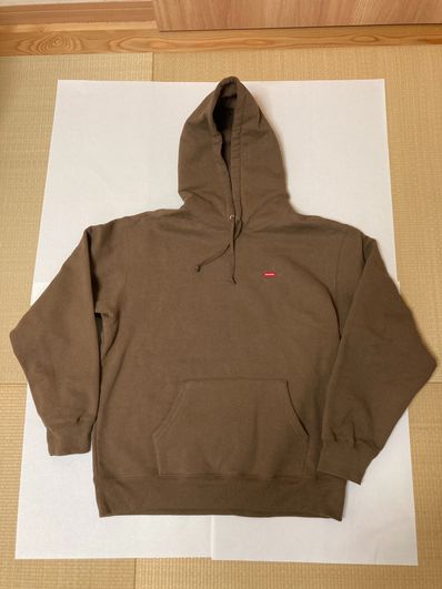 Supreme Small Box Hooded Sweatshirt "Olive Brown" (22SS)
