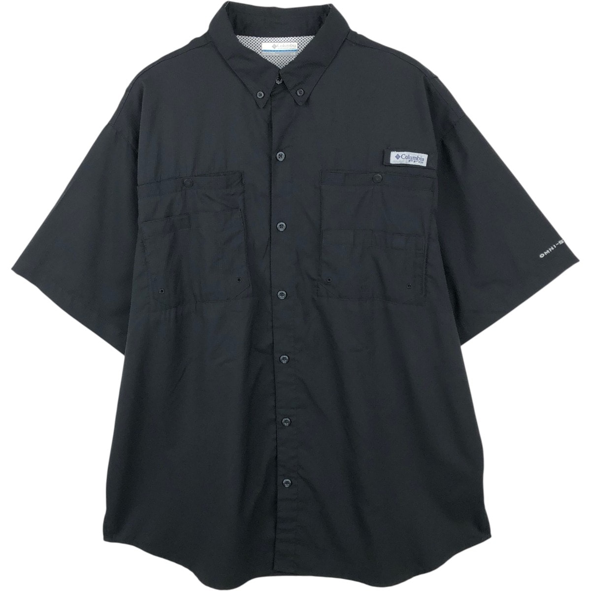古着 コロンビア Columbia PFG OMNI-SHADE オムニシェイド ボタンダウン 半袖 フィッシングシャツ メンズL相当/eaa664993
