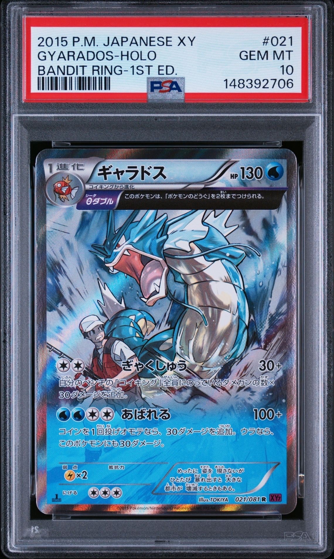 ギャラドス R XY7 バンデットリング 021/081 ① ギャラドス R :1ED [XY7 021/081](拡張パック「バンデットリング」)の