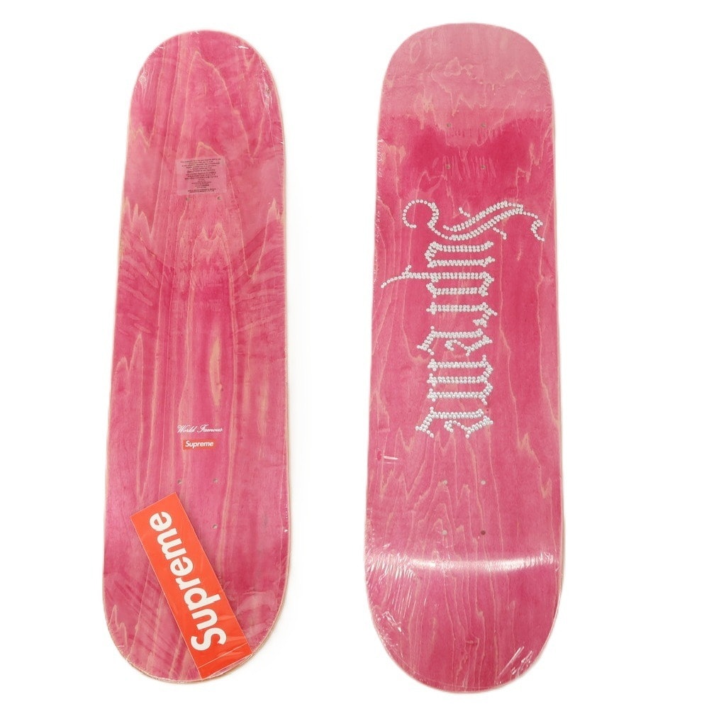【中古】シュプリーム Supreme 2024年秋冬 Rhinestone Skateboard スケートボード デッキ スケボー ピンク【サイズ8.5 x 32.25】【メンズ】