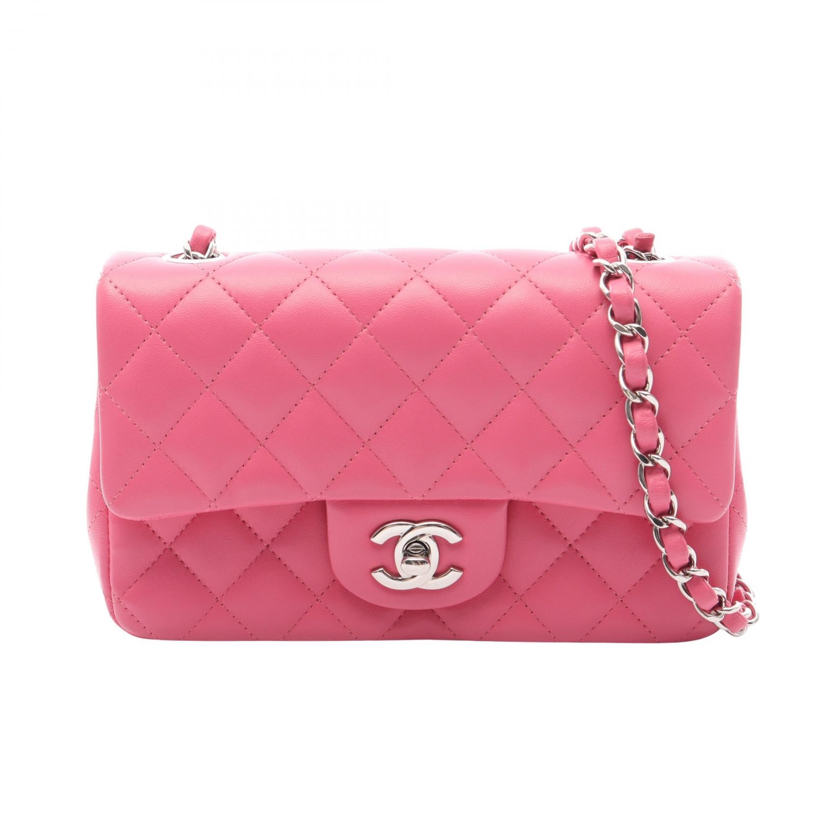 シャネル CHANEL ミニマトラッセ20 ショルダーバッグ バッグ ラムスキン(羊革) レディース ピンク系 A69900 【中古】