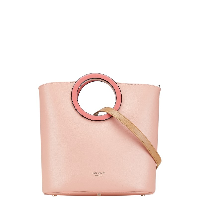 ケイトスペード ショルダーバッグ ハンドバッグ 2WAY ピンク ブラウン レザー レディース Kate Spade 中古