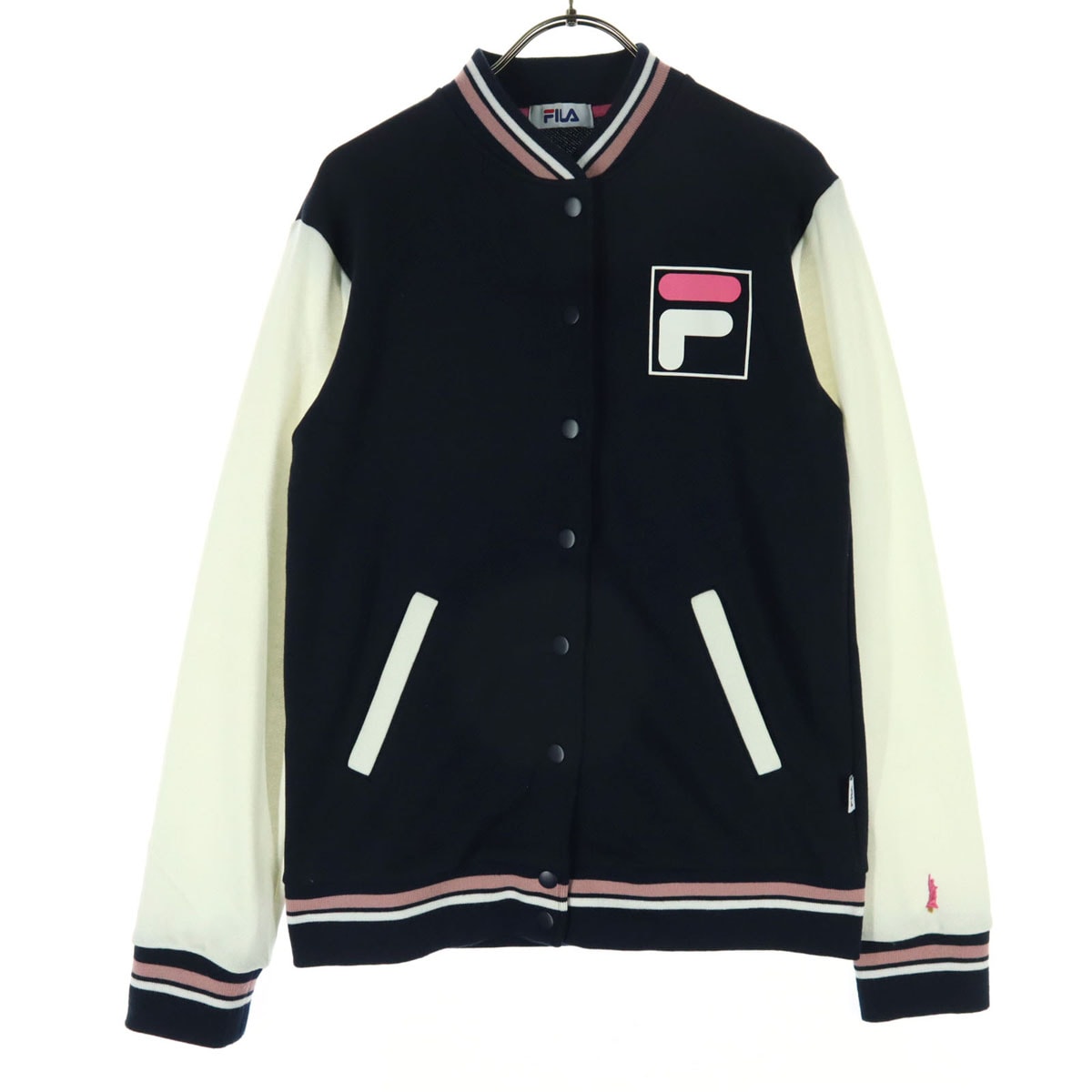 FILA フィラ 長袖 スタジャン 11 ネイビー