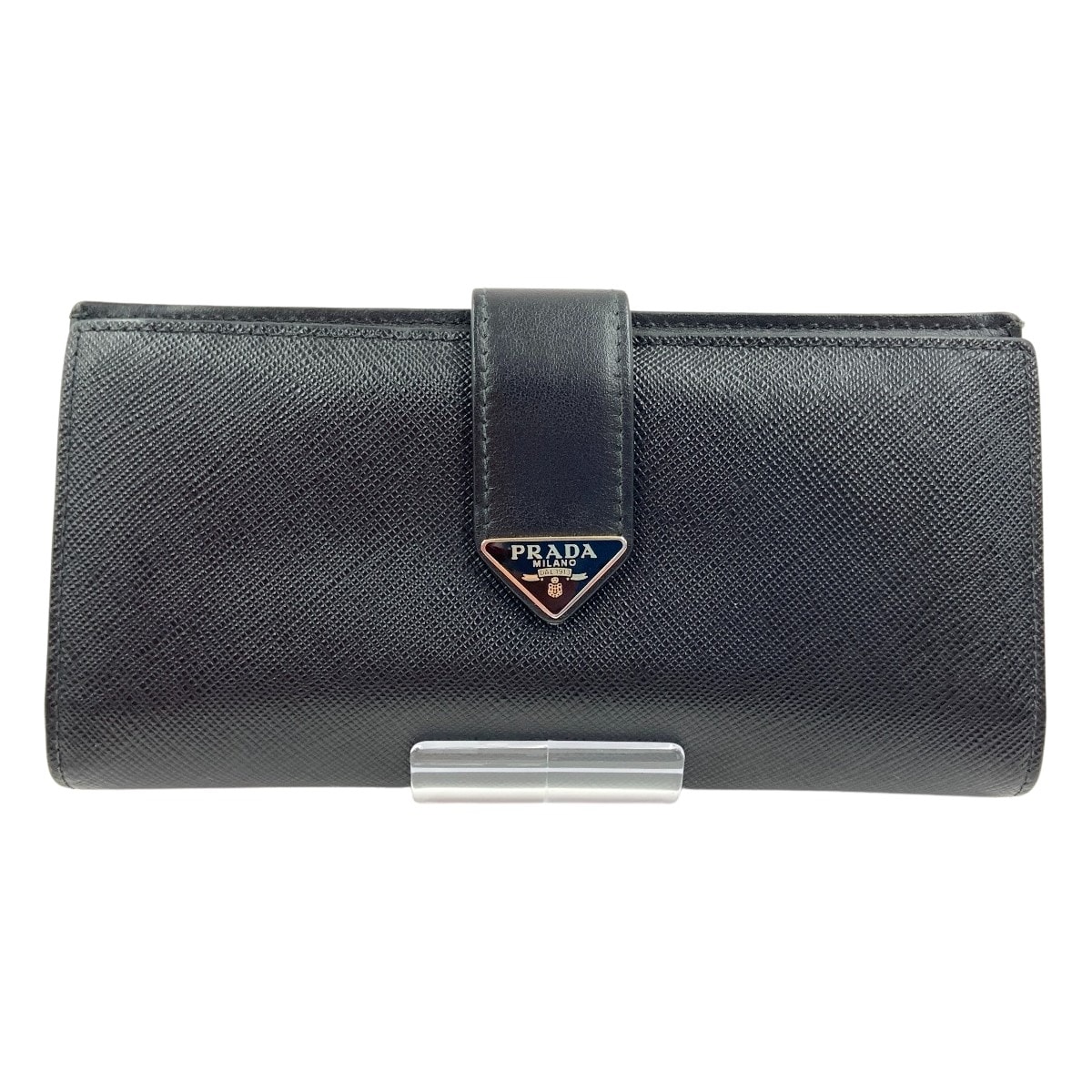 PRADA プラダ サフィアーノ トライアングル ロゴ 長財布  1MV025 ブラック