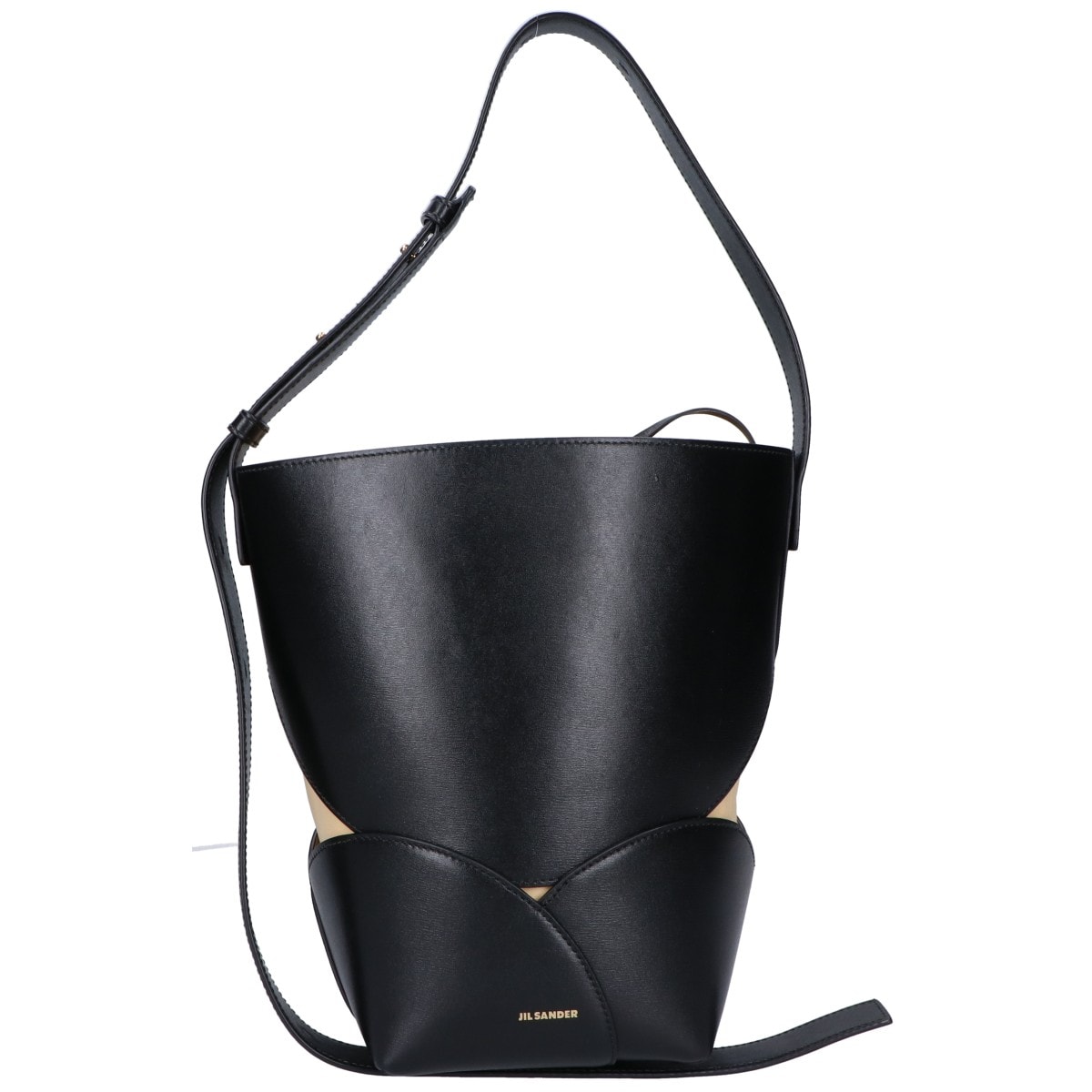 ジルサンダー J07ZH0051 CURVE BUCKET SM バケットバッグ