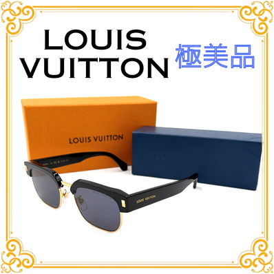 ■極美品■ LOUIS VUITTON ルイヴィトン Z2592U LV スクエア エスケープ サングラス ブラック レディース メンズ 黒 箱付き 現行モデル