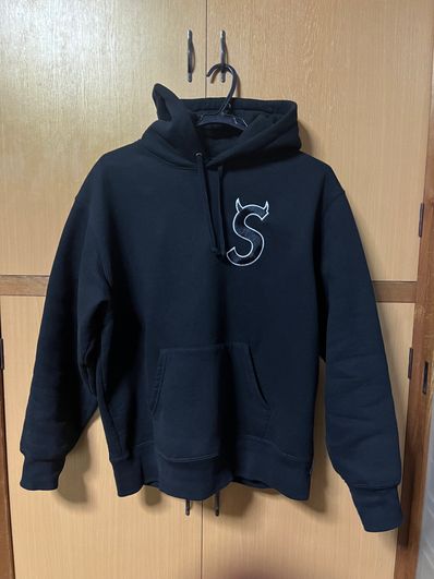 Supreme S Logo Hooded Sweatshirt "Black" (22FW)