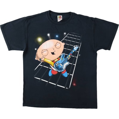 古着 フルーツオブザルーム FRUIT OF THE LOOM HEAVY cotton FAMILY GUY ファミリーガイ キャラクタープリントTシャツ メンズL相当/eaa617380