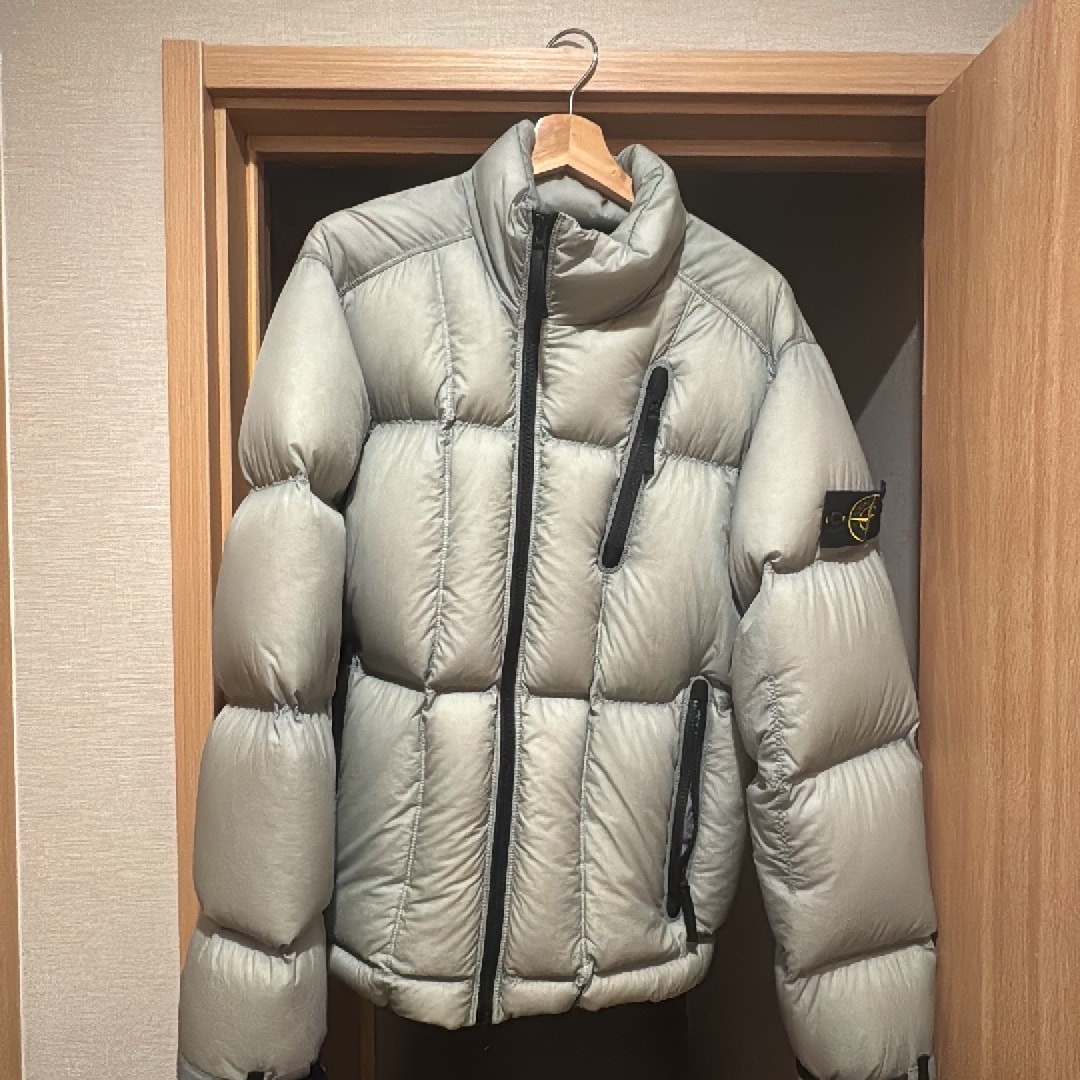 Stone Island 4100017 Seam Faded Light Nylon Tela "Sage Green"