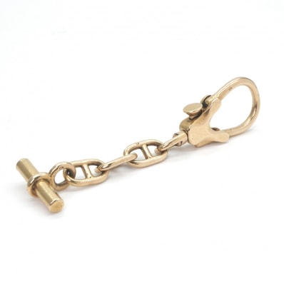エルメス HERMES シェーヌダンクル キーケース キーアクセサリー 750 ゴールド