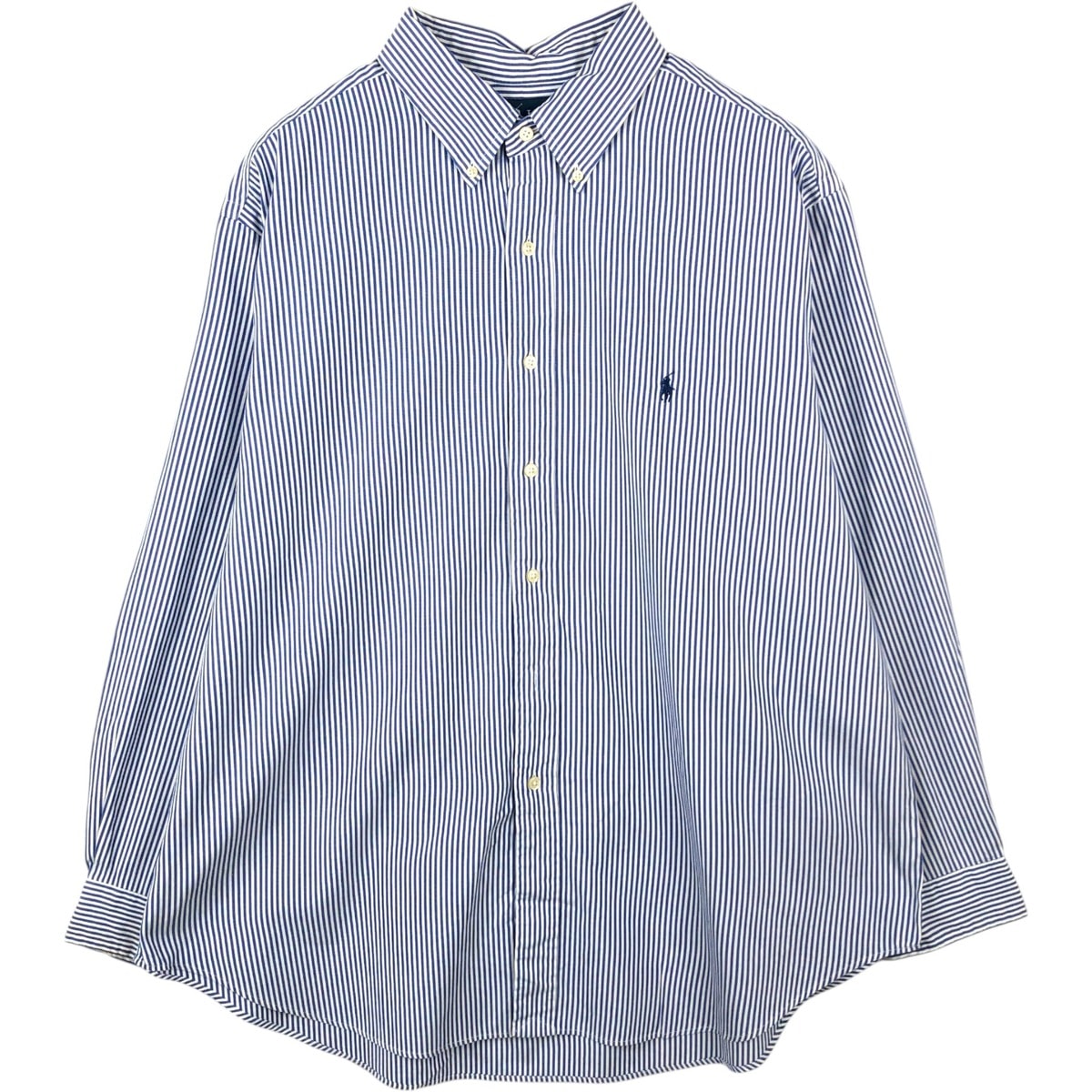 古着 ラルフローレン Ralph Lauren CLASSIC FIT クラシックフィット 長袖 ボタンダウンストライプシャツ メンズXXL相当/eaa649934