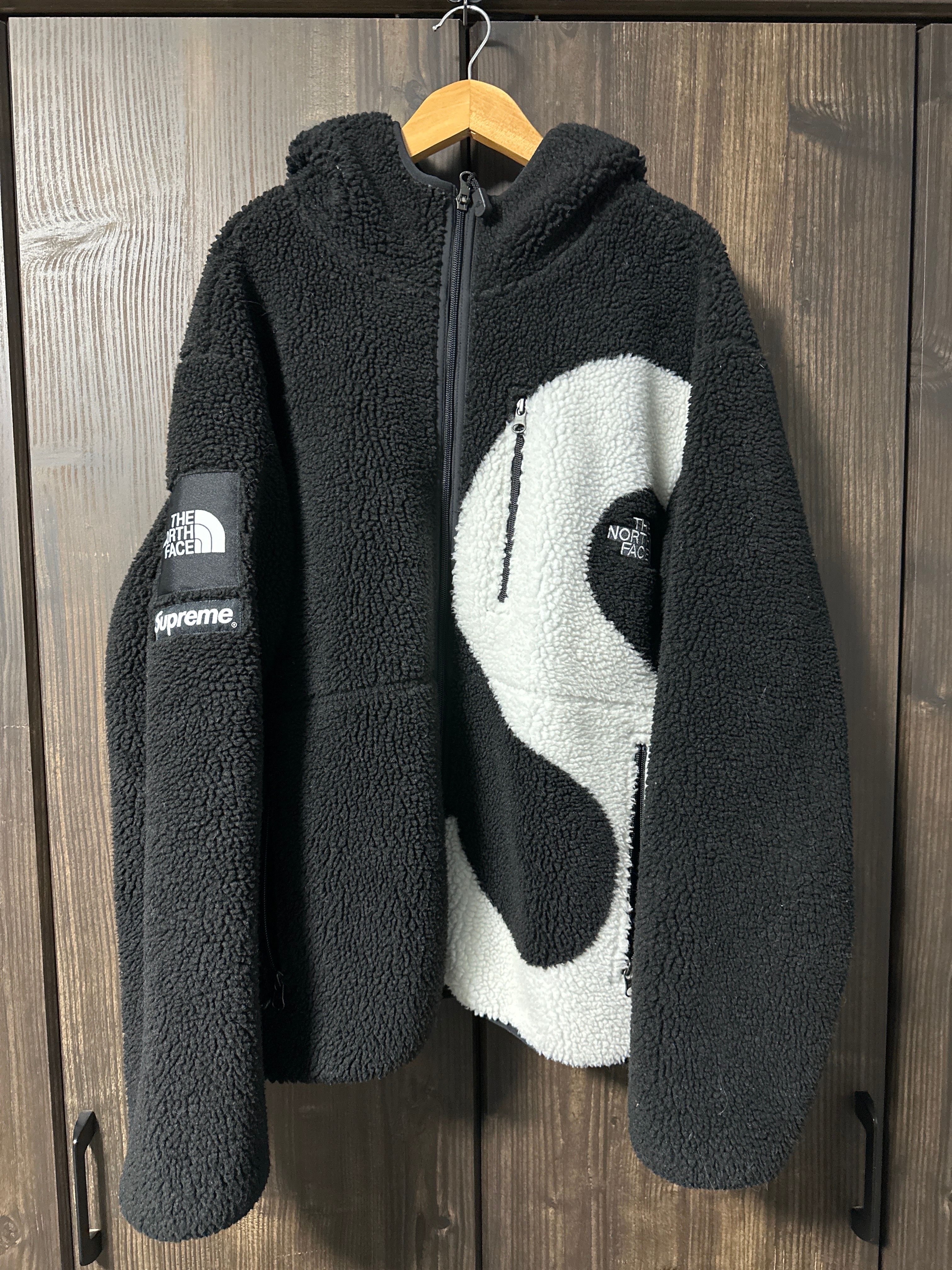 Supreme x The North Face S Logo Hooded Fleece Jacket "Black"