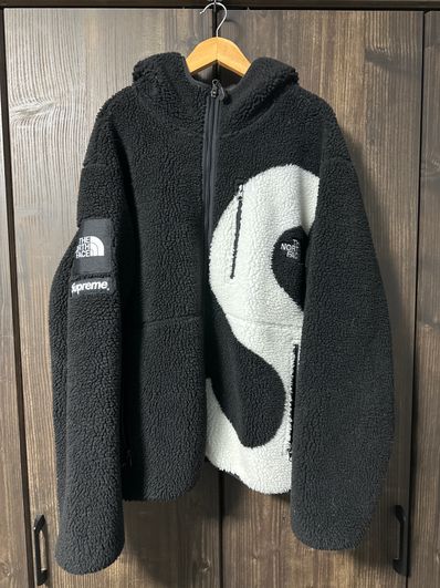 Supreme x The North Face S Logo Hooded Fleece Jacket "Black"