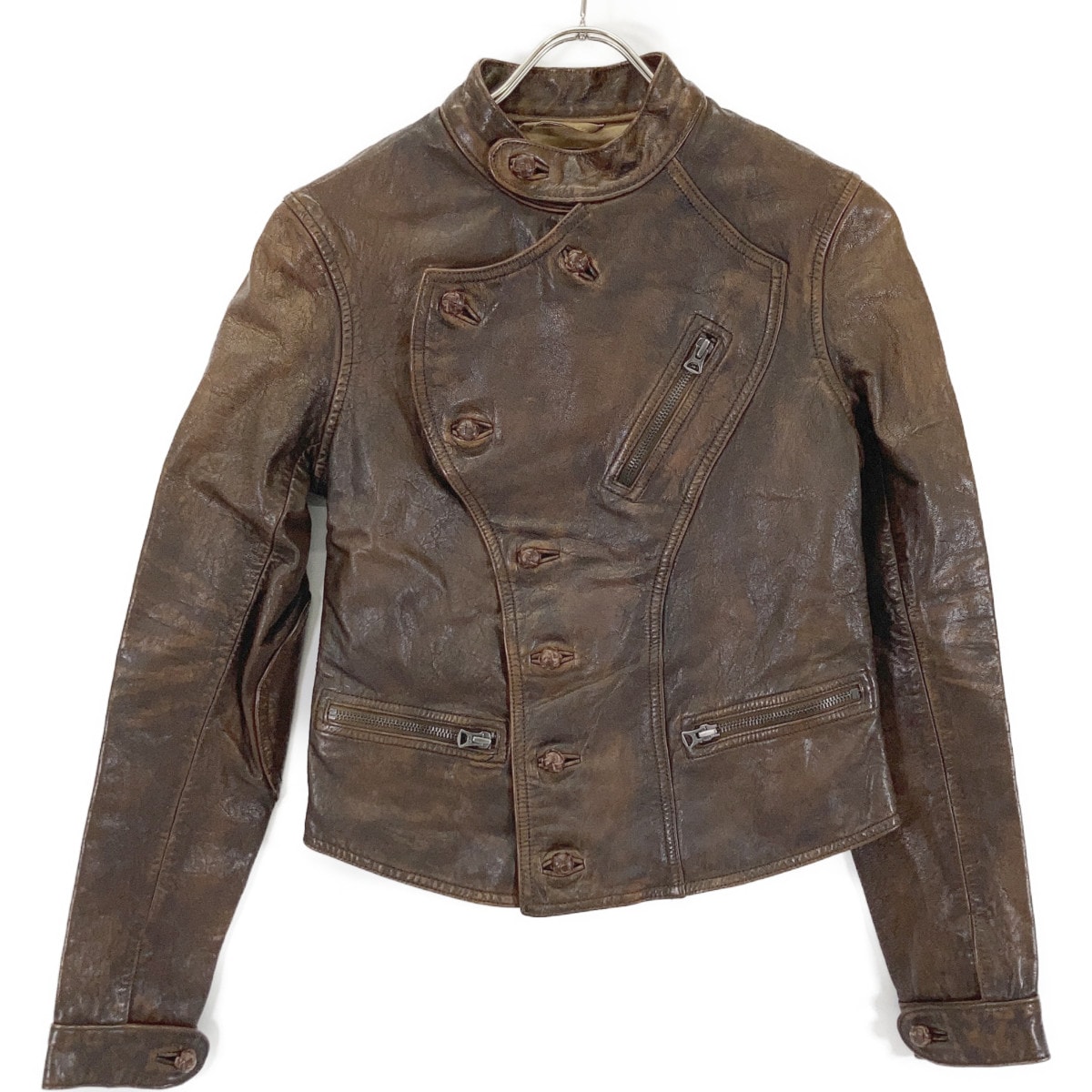 ダブルアールエル 7255957MCRJ ブラウン ライダース ジャケット