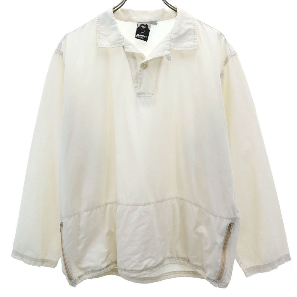 XLARGE 長袖 オープンカラー プルオーバー シャツ