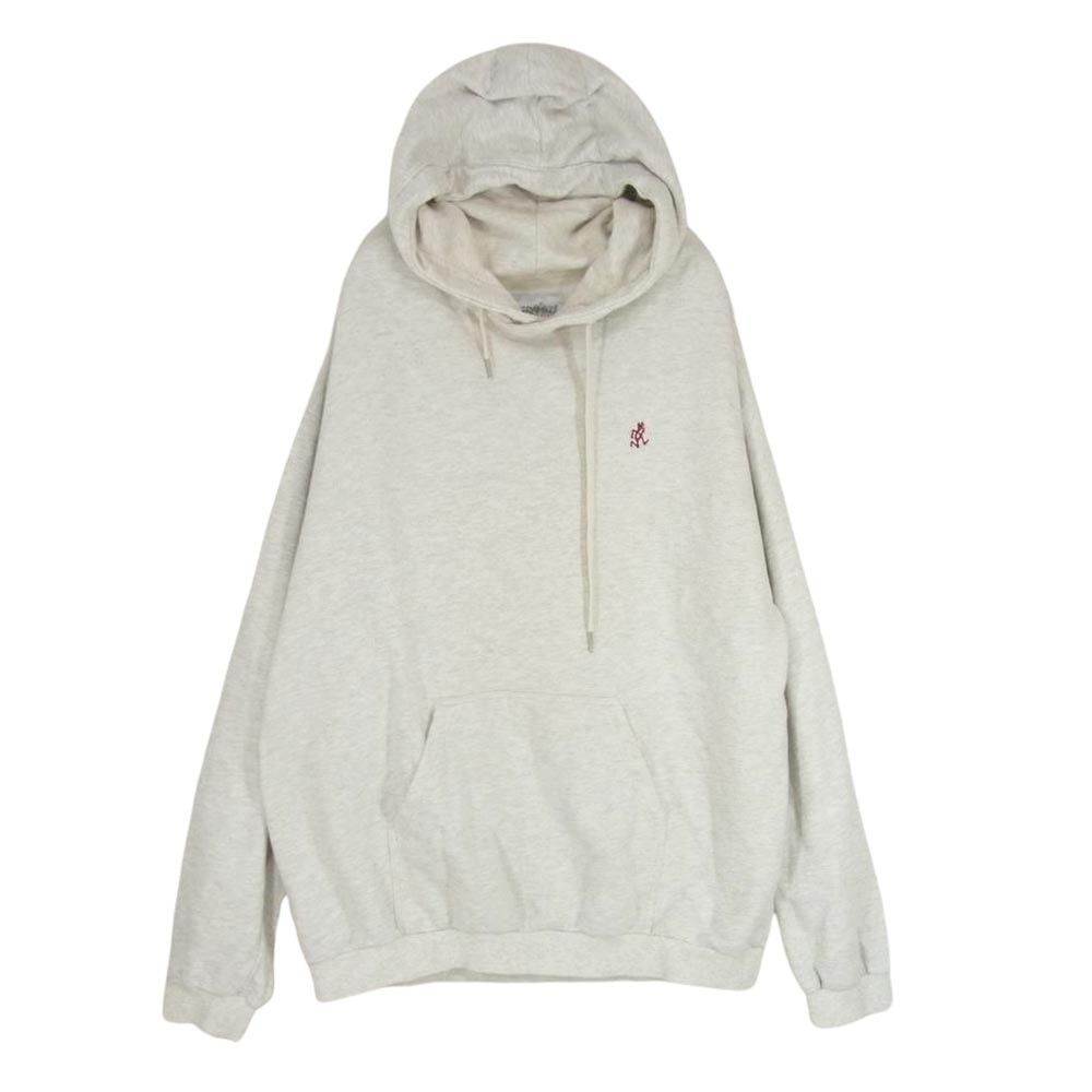 Gramicci グラミチ パーカー GUJK-21F082 ワンポイントフード スウェットシャツ パーカー オフホワイト系 L【中古】