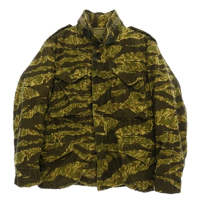 TENDERLOIN テンダーロイン T-M-65 ボアライナー付き カモフラ コーデュロイ フィールド ジャケット モスグリーン系 S【中古】
