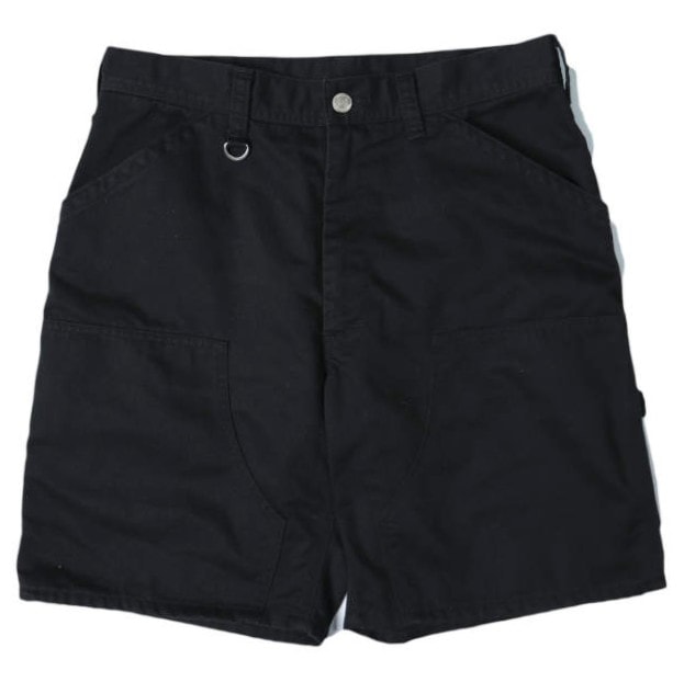 uniform experiment ユニフォームエクスペリメント 21SS 日本製 CARPENTER SHORTS カーペンターショーツ UE-210023 1 BLACK T/Cツイル ダブルニー ペインター ショートパンツ ボトムス g28040