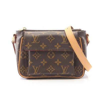ルイ・ヴィトン LOUIS VUITTON ヴィバシテPM ショルダーバッグ バッグ PVCコーティングキャンバス レザー モノグラム レディース ブラウン系 M51165 【中古】