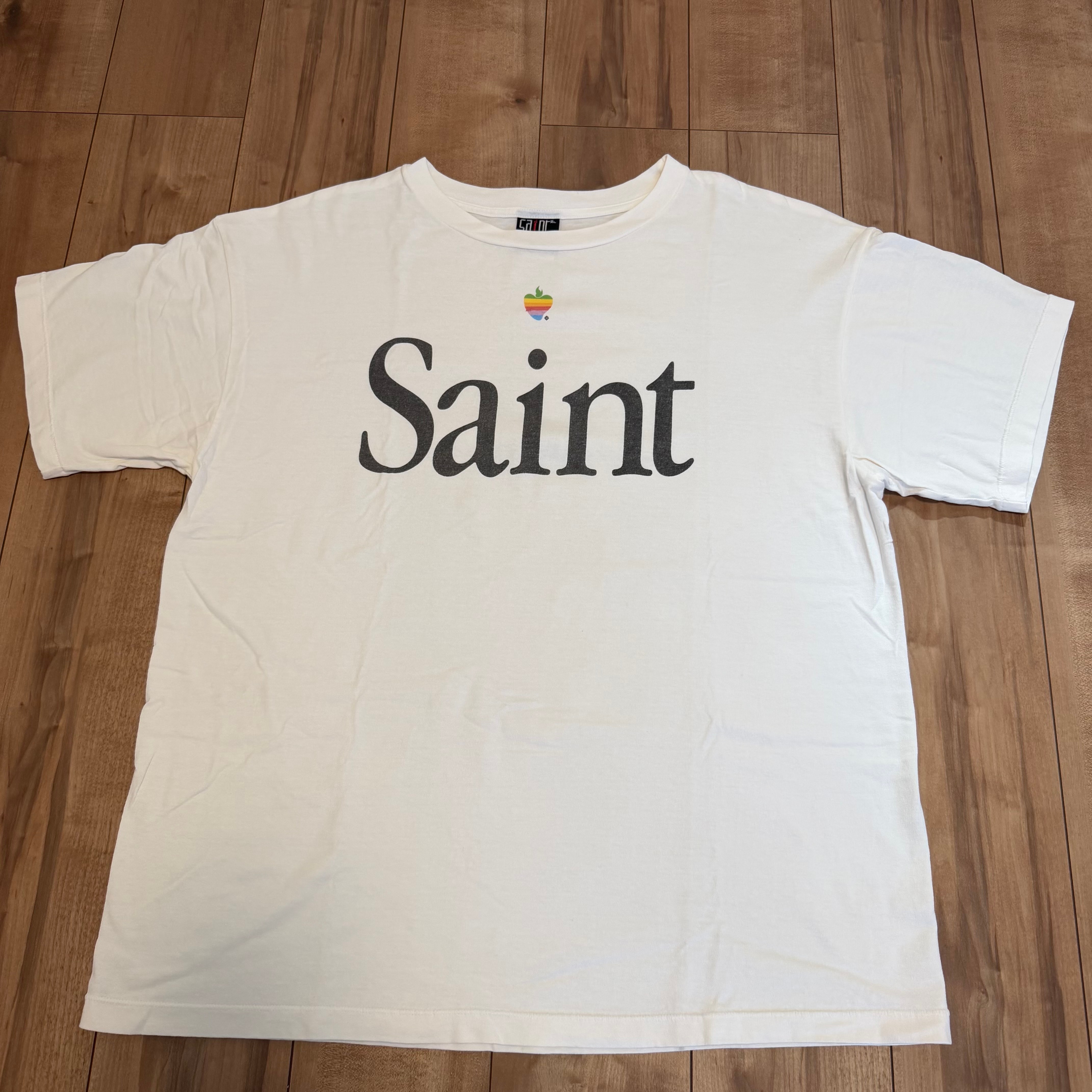 SAINT Mxxxxxx SS Tee/Heart Saint "White" SM-A23-0000-005