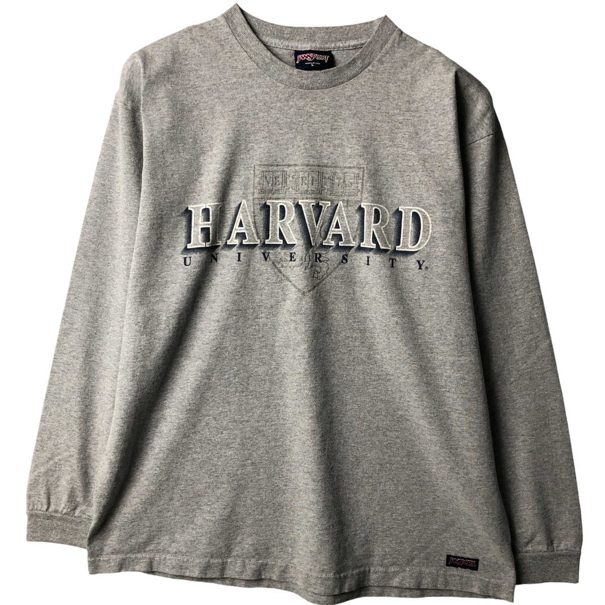 古着 90年代 ジャンスポーツ JANSPORT HARVARD ハーバード大学 カレッジ ロングTシャツ ロンT USA製 メンズL相当 ヴィンテージ/eaa529767