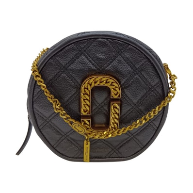 MARC JACOBS マークジェイコブス ザステータス ラウンド ハンドバッグ ショルダーバッグ M0015815 ブラック
