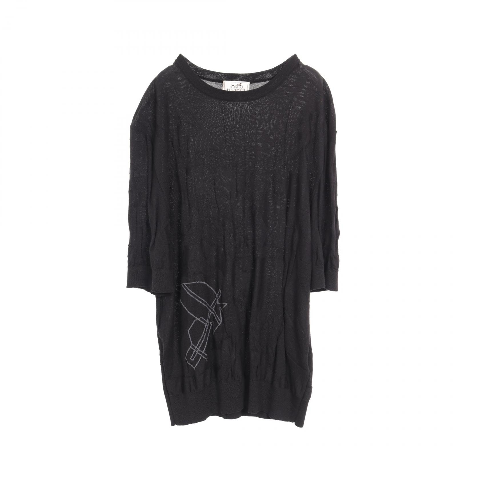 エルメス HERMES ニット 衣料品 トップス ウール メンズ ブラック系 【中古】