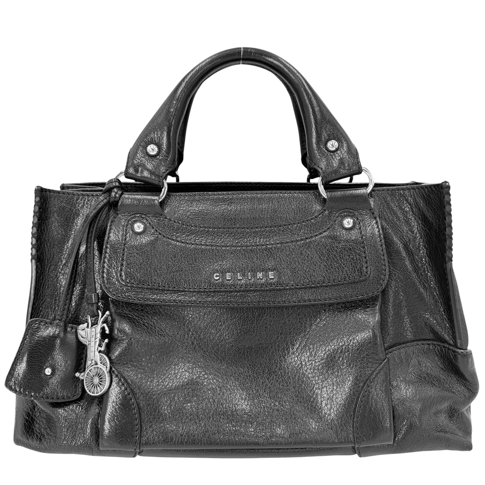 C (やや傷や汚れあり)】CELINE セリーヌ ハンドバッグ ブギーバッグ