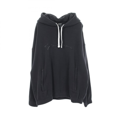 ジョルジオアルマーニ GIORGIO ARMANI ロゴ パーカー 衣料品 トップス コットン メンズ ネイビー系 【中古】