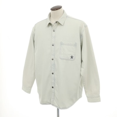 【中古】シュプリーム Supreme 2025年秋冬 Quilted Lined Denim Snap Shirt 中綿入り デニムシャツ ライトウォッシュブルー【サイズXL】【メンズ】