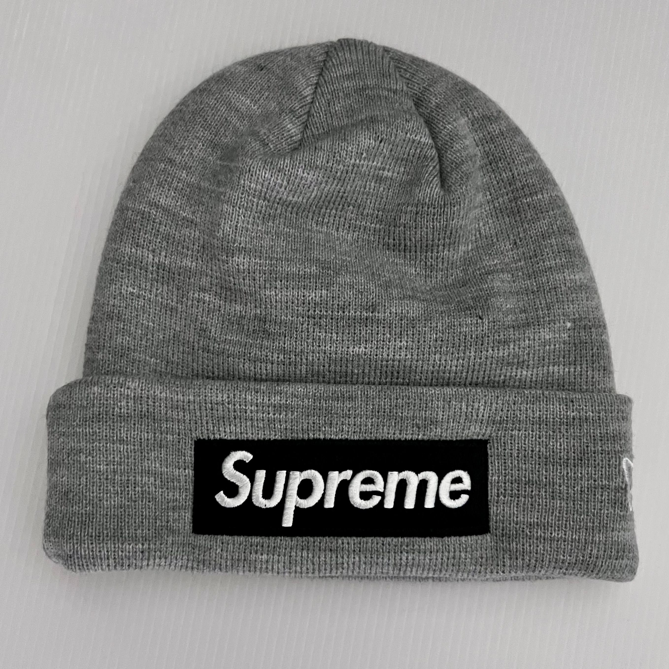 Supreme New Era Box Logo Beanie "Heather Grey"