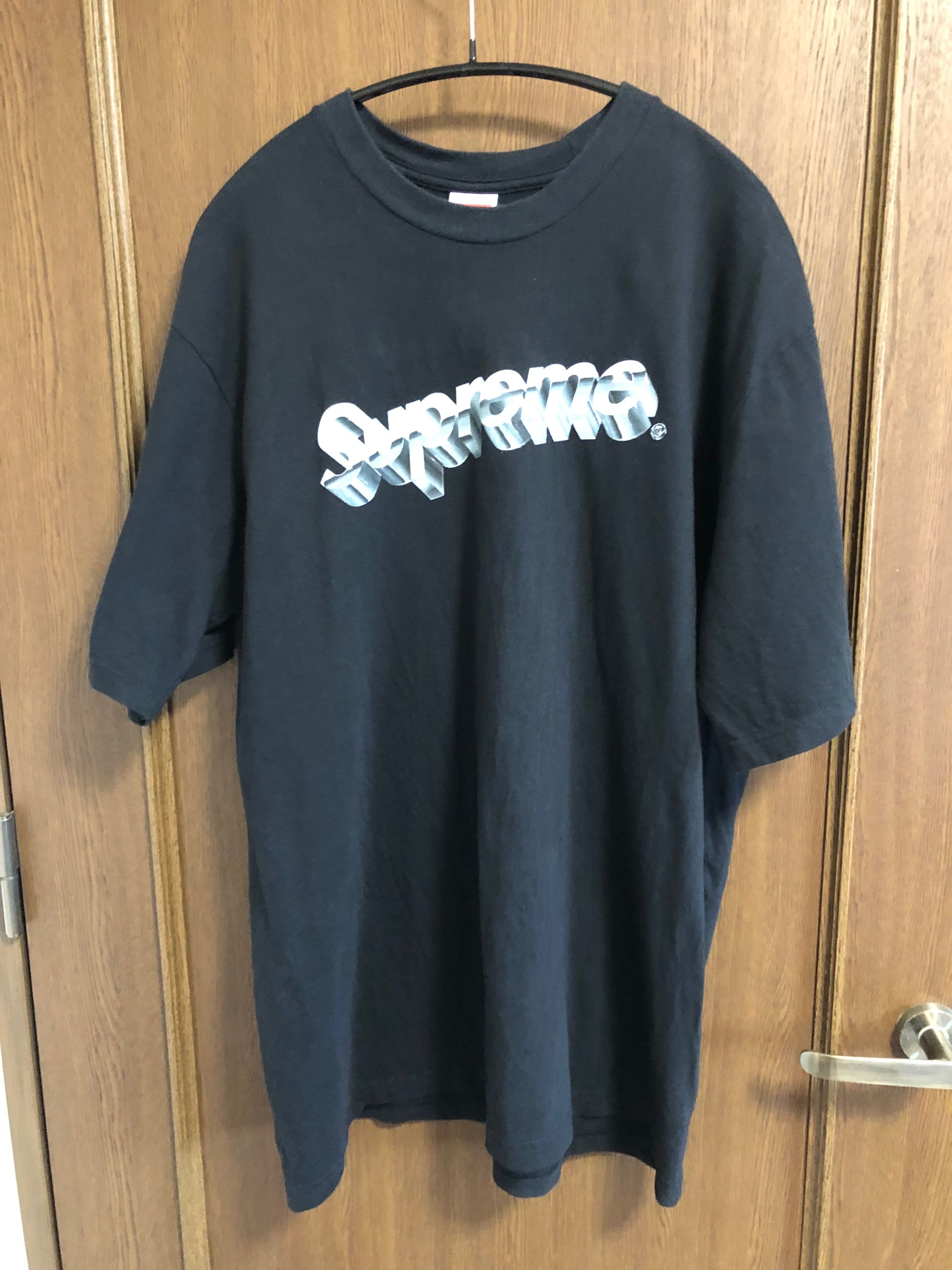 Supreme Chrome Logo Tee "Black"