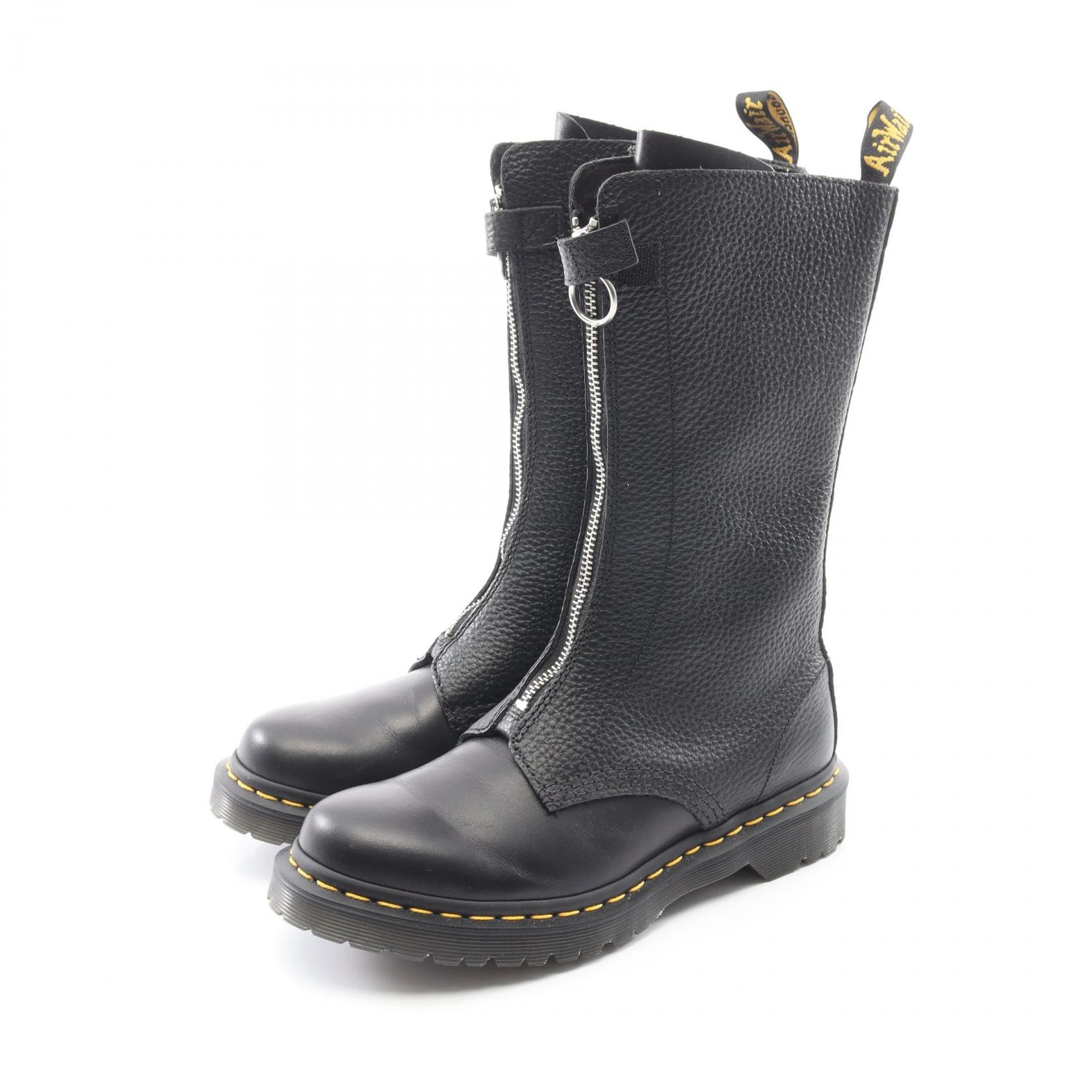 ドクターマーチン Dr.Martens FRNT ZIP ブーツ 靴 レザー レディース ブラック系 1B99 【中古】