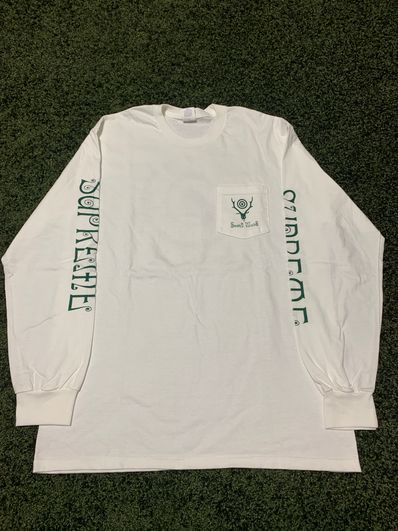 Supreme / SOUTH2 WEST8 L/S Pocket Tee "White"