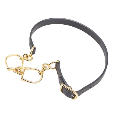 エルメス エトリエ ドゥブルトゥール ブレスレット ブラック ゴールド レザー メッキ レディース HERMES 【中古】