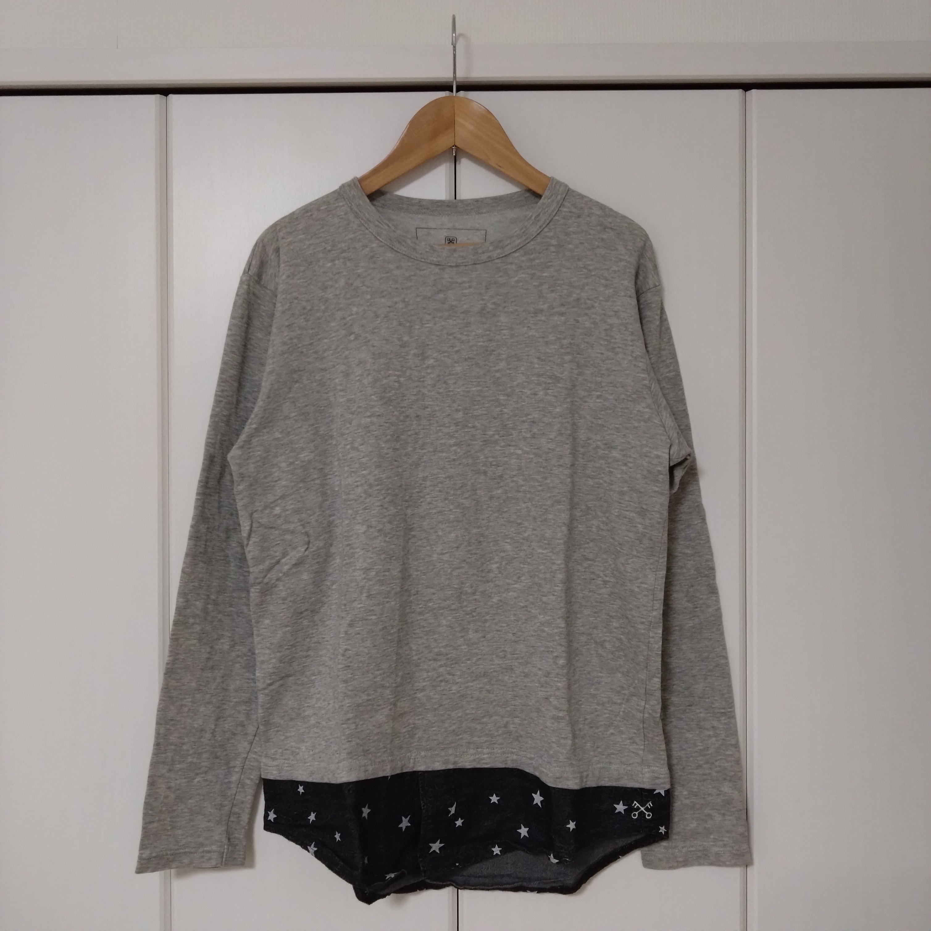 uniform experiment フェイクレイヤードロングスリーヴカットソー 