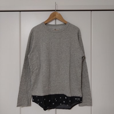 uniform experiment フェイクレイヤードロングスリーヴカットソー