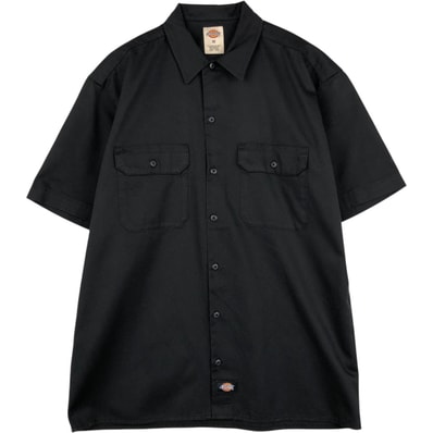 古着 ディッキーズ Dickies 半袖 ワークシャツ ボックスシャツ メンズM相当/eaa658062
