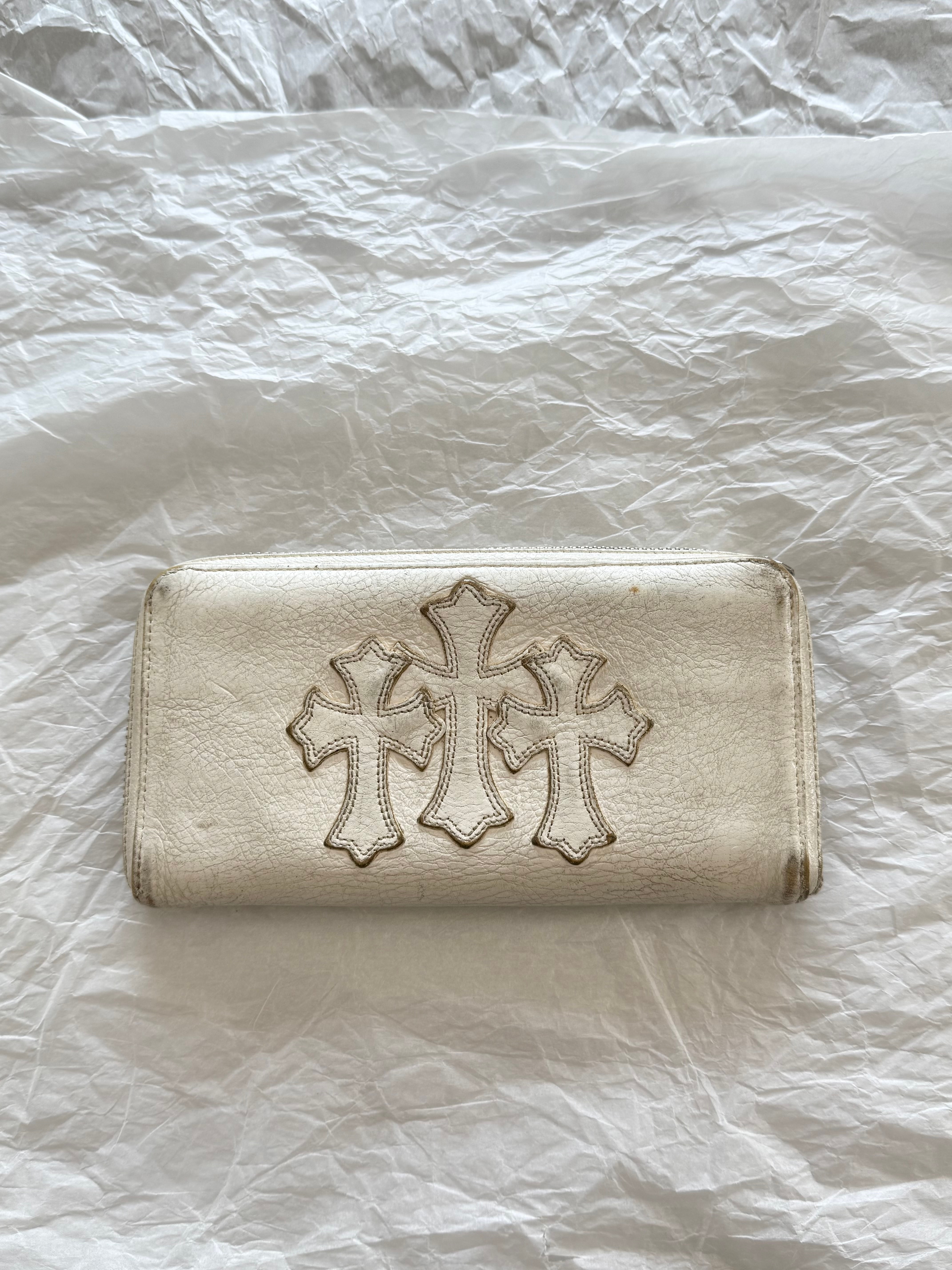 C (やや傷や汚れあり)】CHROME HEARTS デストロイレザー セメタリー