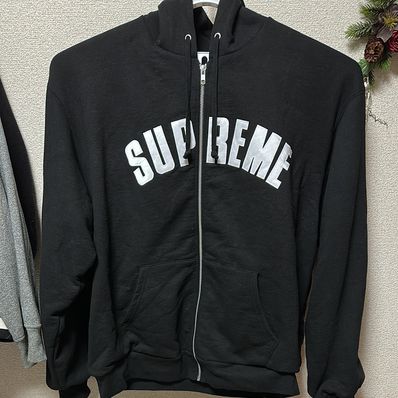 Supreme Arc Thermal Zip Up Hooded Sweatshirt "Black"