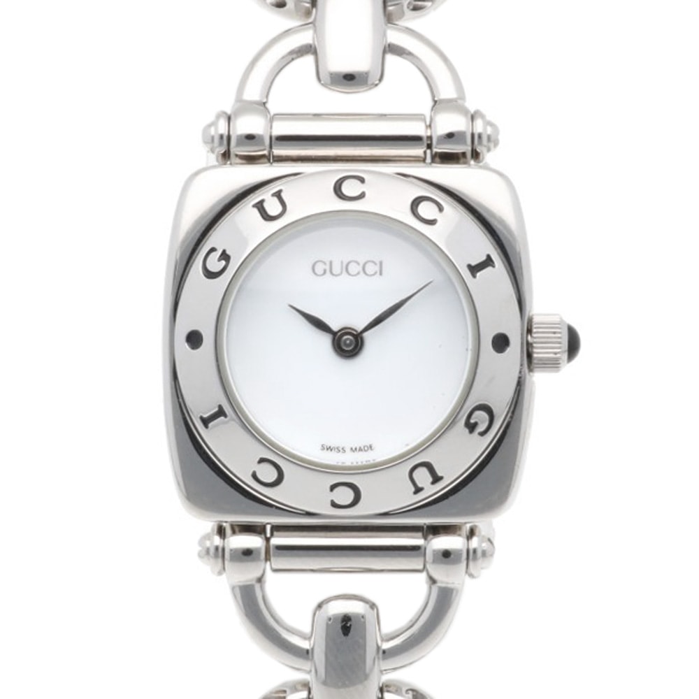 グッチ ホースビット 腕時計 時計 ステンレススチール クオーツ レディース 1年保証 GUCCI  中古