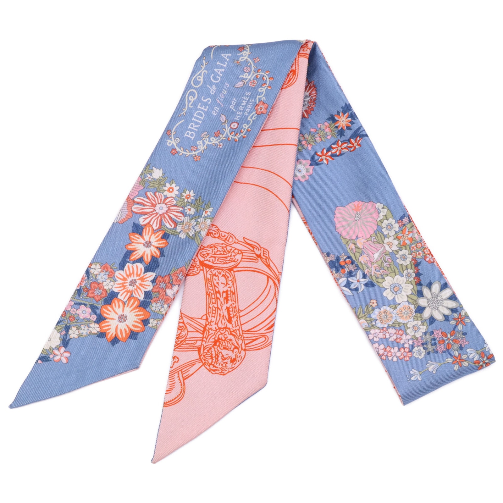 エルメス 【美品】25SS BRIDES de GALA en fleurs ブリッド・ドゥ・ガラ・アン・フルール シルク ツイリー