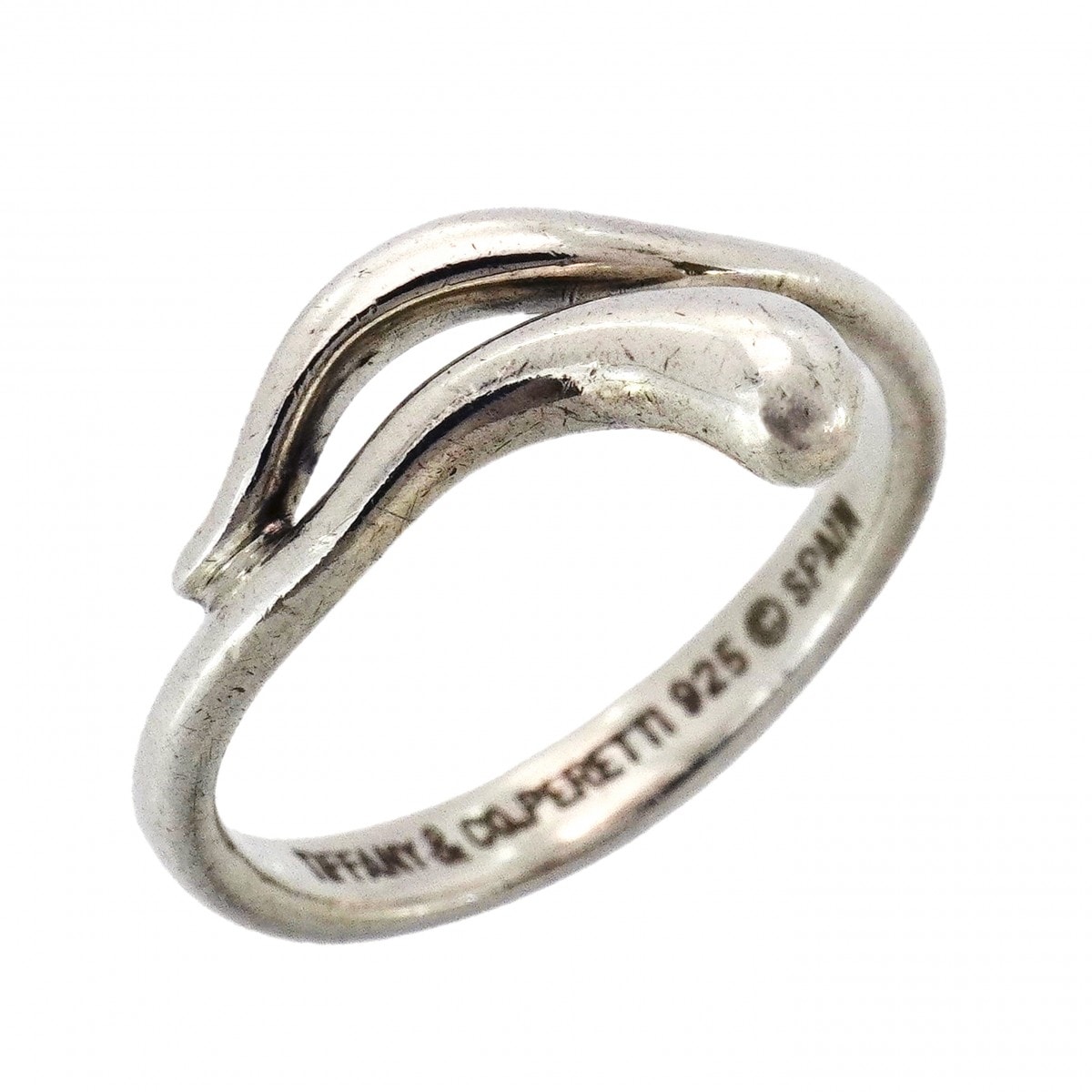 ★SALE【6jcb0226-k】ティファニー リング ティアドロップ シルバー925 10.5号【中古】レディース